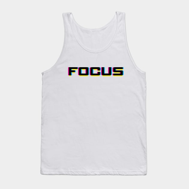 Focus in CMYK Tank Top by inotyler